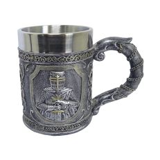 Medieval armoured knight tankard