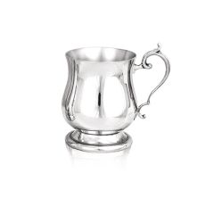 Georgian children's pewter tankard christening cup
