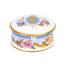 Queen Elizabeth II Longest Reigning Monarch Commemorative Fine Bone China Trinket Box
