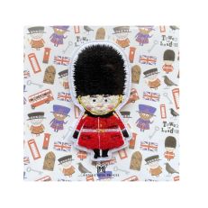 London black and red guard clothing patch