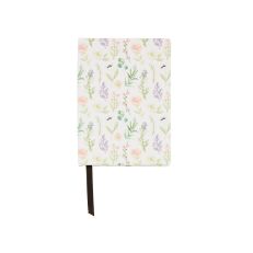 Notebook with a pastel floral design cover