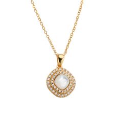 Victoria Mother of Pearl Gold Necklace