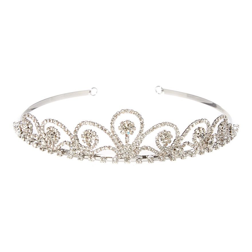 Princess tiara with Swarovski crystals