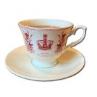 Queen Elizabeth II Commemorative fine bone china cup and saucer