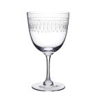 Vintage style engraved wine glasses