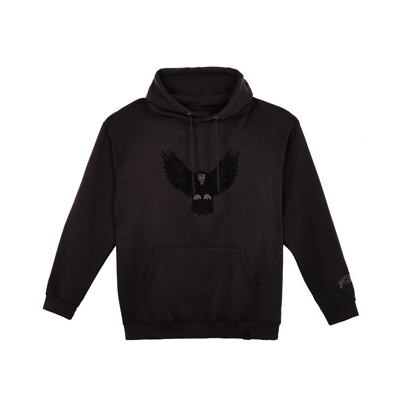 THE RAVENS ロゴ クッション 黒 Ravens of the Tower Dark-Grey Hoodie