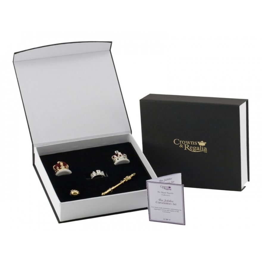 ミニチュア・クラウン・ジュエル・コレクション　ウェールズ公の叙任式セット Coronation 5 piece crown miniature set