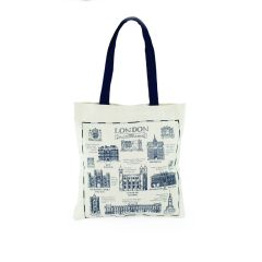 London buildings & heritage cotton tote bag