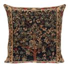 Medieval style tapestry cushion with tree on it