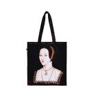 Black tote bag with portrait of Anne Boleyn