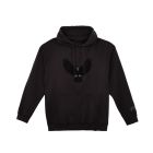 Grey hoodie with black raven