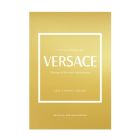 Gold book cover with Versace logo