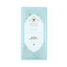Chocolate bar in gold and aqua wrapping