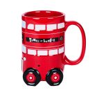 Big red mug shaped as a bus
