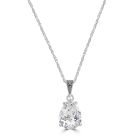 Teardrop Marcasite Pendant with Cubic Zirconia