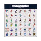 Magnet set of illustrations of the Kings and Queens of England