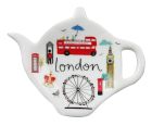 Tea Bag Tidy featuring illustrations of London landmarks