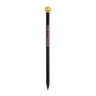 A black pencil with pink text reading, "Dress Codes". The pencil topper is a gold crown with mini diamante.