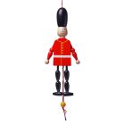 Traditional Children's Wooden Jumping London Guard Toy