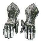 A pair of fully articulated Medieval armour gauntlets