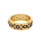 Gold Cubic Zirconia Stacking Ring