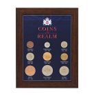Framed coin set of nine coins of the British realm