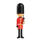 Black and red British guard toy figurine