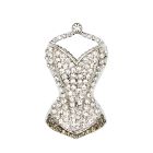 Corset crystal magnet
