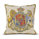 Flemish Tapestries Royal coat of arms tapestry cushion