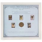 Princess Diana Coin & Stamp Framed Set