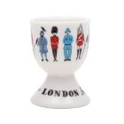 White egg cup with London icons