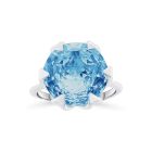 Gaia sterling silver sky blue topaz ring