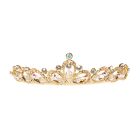 Gold tiara hair comb