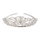 Swarovski crystal heart scroll bridal tiara