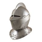 Medieval armour close helm side view
