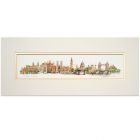 London landmarks panoramic print - Matthew Cook illustration - Tower of London