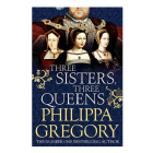 Blue book cover with white and gold text, displaying busts of Henry VIII, Katherine of Aragon,  Margaret Tudor & Mary Tudor