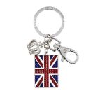 Historic Royal Palaces Union Jack crystal and enamel key ring
