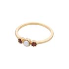  Victoria Pearl Garnet Star Gold Ring
