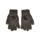 Pair of grey globes with black raven 