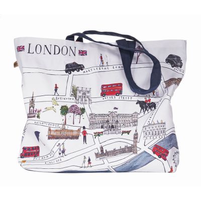 London Map Illustration tote bag