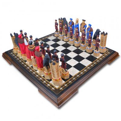 Handpainted Tower of London chess set