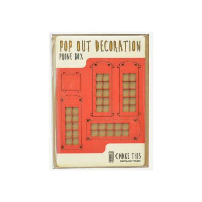 wooden london pop out card