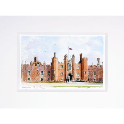 Hampton Court Palace watercolour mini print 8X6"