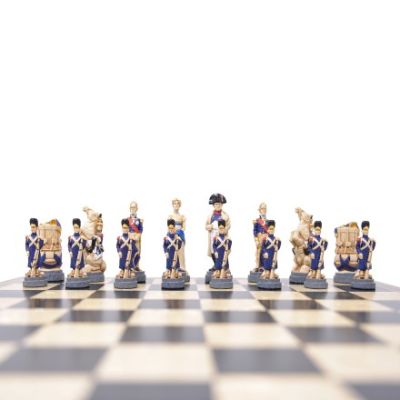Battle of Waterloo handpainted resin chess pieces