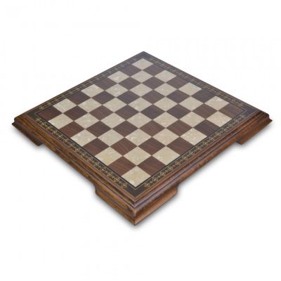 brown and white chess board