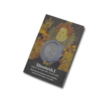 Elizabeth I replica sixpence coin