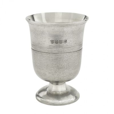 1 pint Pewter Tudor goblet made in England - A E Williams