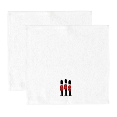 Guards set of two face towels