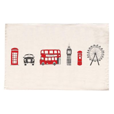 London skyline cotton tea towel